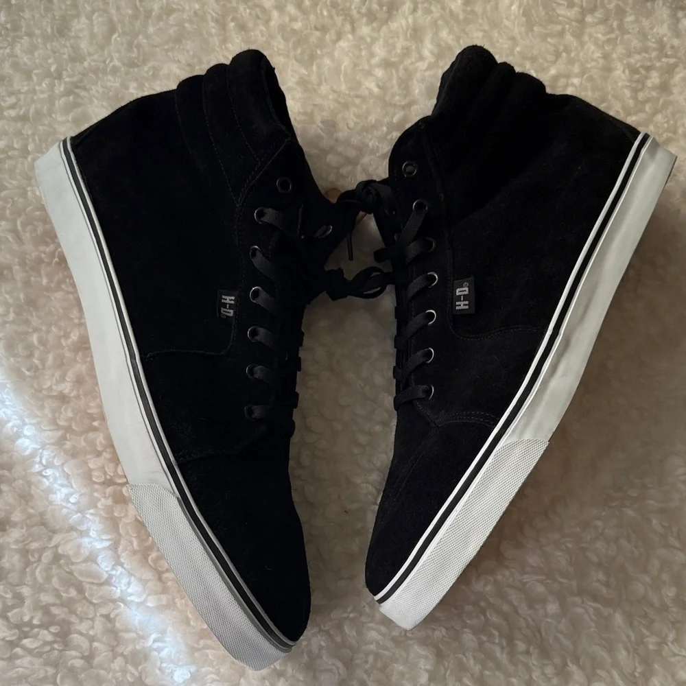 Harley-Davidson Black High-Top Sneakers - Picture 2 of 11